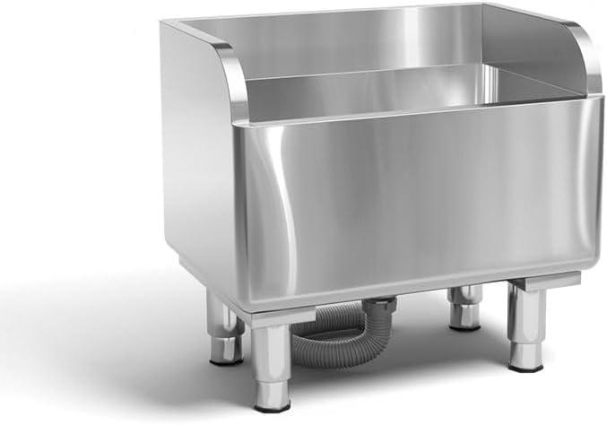 Stainless Steel Floor Mop Sink - Mounted Mop Service Basin for Commercial Use (23.6'16.1'21.6') Stainless Steel Floor Mop Sink - Mounted Mop Service Basin for Commercial Use (23.6'16.1'21.6')