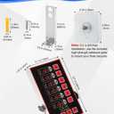 Commercial Kitchen Timer, 6 Channel Timer Restaurant Kitchen Supplies, Heavy-Duty Timer - Stainless Steel | Digital LED Technology | Reminder Function | Loud Alarm