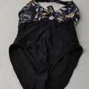 AI'MAGE Women's One Piece Swimsuits Halter Bathing Suits Push Up Swim Suits Slimming Tummy Control Swimwear S-XXL (M, Black Leaf)