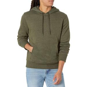 Amazon Essentials mens Pullover Sweatshirt Hoodie, Big & Tall (Medium, Olive Heather)