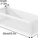Bedside Caddy Shelf for Bunk Bed, Office Cubicle Walls, Crib Rails, Dorm Bed College Dorm Room Essentials Bed Shelf for Cell Phone Headphone Magazine Snacks(White, L13.78in*W5.12in*H3.94in)