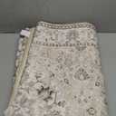 4x10 Hallway Wide Runner Rug: Washable Oriental Soft Area Rug for Living Room Bedroom Stain Resistant Low Pile Carpet for Entryway Kitchen Thin Non Slip Floor Mat for Bathroom Dining Room(Beige,4x10)