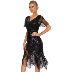 1920s Dresses for Women Flapper Dress Gatsby Dresses for Women Roaring 20's Dress (M)