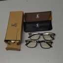 EASY READ 2 Pairs TR90 Bifocal Reading Glasses for Men,Rectangular Sport Blue Light Blocking Readers with Spring Hinge(Magnification 2.75,Black/Tortoise)