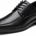 DECARSDZ Mens Square Toe Dress Shoes, Business Casual Oxford for Office Work, Lightweight Comfortable Formal Shoes (11, Balck025)