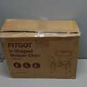 Heavy Duty Shower Chair for Inside Shower FSA/HSA Eligible, 500LBS Shower Chair with Arms & Back, Padded Bath Seat with U-Shaped Cutout, Anti-Slip Adjustable Bath Stool for Seniors, Handicap, Pregnant