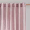 MYSKY HOME 96 Inches Length Pink Curtains for Girls Bedroom Living Room Semi Sheer Light Filtering Nursery Window Drapes, Soft Modern Decor Country Style Back Tab, 50" x 96", Light Pink, 2 Panels