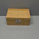 Large Bamboo Storage Box with Removable Tray Kit - Decorative Box Set, Glass Jars, and Accessories Wooden Storage Kit and Accessories Tool.Birthday Gifts.