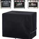 Waterproof Cover for Camp Chef Outdoor Oven, Also Fit for Camp Chef Deluxe/ Professional Outdoor Oven, Windproof Camping Stove Accessories with Drawstrings (Cover Only) (black)