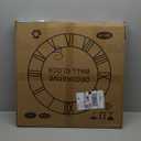 LEIKE Large Modern Wall Clocks,24" Gold Metal,Rustic,Round,Silent Non Ticking,Battery Operated Roman Numerals Clock for Living Room/Bedroom/Kitchen Wall Decor-(Gold, 60cm)