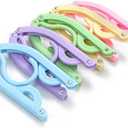 10 Pcs Travel Hangers Cruise Ship Essentials Accessories Portable Folding Clothes Hanger Foldable Drying Rack, uk 2