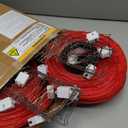 24 Pcs Traditional Japanese Style Red Silk Hanging Lantern Set Including 12 Pcs Paper Lanterns Japanese Decorations and 12 Lights for Chinese New Year Luna Festival Party Decoration DIY Crafts