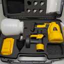 Cordless Paint Sprayer for Dewalt 21V Battery (Battery Not Included), with 6 Copper Nozzles & 10 Funnel Paper, Cordless Paint Sprayer for Home Interior and Painting Ceiling, Wall, Fence, Floor