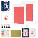 Inkless Baby Hand and Footprint Kit,Clean Touch Ink Pad for Baby Footprint Kit,No Mess Dog Paw Print Kit,DIY Footprint Ink for Baby Keepsake Gifts for Boys and Girls (2Pack-Large)