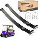 10L0L Heavy Duty Rear Spring Kit for EZGO RXV 2008-up Golf Cart, Dual Action 2 Leaf Spring with Bushings Sleeves U Bolts, OEM# 603498 604494