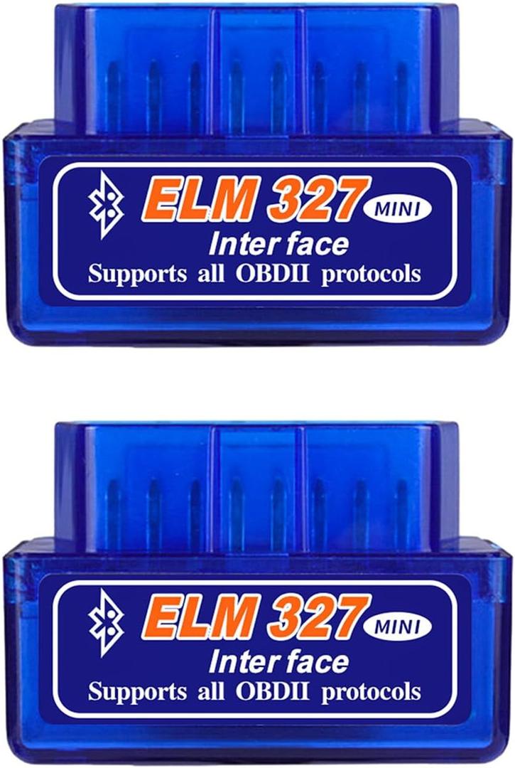 Dickno 2PCS ELM327 OBD Car Auto Diagnostic Scanner, Professional Automotive Bluetooth Scan Tool and Code Reader, Universal Vehicle Interface Adapter Diagnostic Tool Scanner