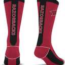 For Bare Feet NCAA Unisex Kids Ncaa Mvp Crew Sock Youth (One Size, Team Color)