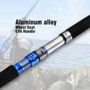 Fiblink 2-Piece Saltwater Spinning Fishing Rod Offshore Graphite Portable Fishing Rod (7 Feet)