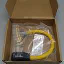 50 Amp to 110V 20 Amp RV Adapter Cord, 4 Prong NEMA 14-50P Male Plug to 4X 5-20R Household Outlet Female Connectors Adapter Cord with Dust Protection Caps, 1.5 FT, Yellow