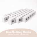 25 x Mini Blocks for Kids Construction | Silicone Tiny Bricks for Play | Kids Blocks For Small World Play | Sensory Play Small World Toys | Suitable for 2 years Plus | Tuff Tray Accessories