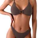 ZAFUL womens Modern (Medium, O Ring-brown)