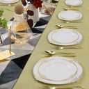Bestluck 75PCS Gold Plastic Silverware for 25 Guests, Heavy Duty Gold Disposable Utensils Sets, Includes 25 Forks, 25 Spoons, 25 Knives, Elegant Cutlery Perfect for Wedding, Party