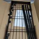 IZEUK 2 Tier Adjustable Metal Storage Shelving Unit, Heavy Duty Wire Rack Organizer for Kitchen, Living Room or Office, 220 lbs Capacity, 27.6 W x 11.8 D x 23.4 H, Black