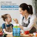(2 Packs) Magnesium Glycinate Gummies for Adults & Kids, Magnesium Malate chewable 400mg,