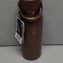 Hydro Flask Water Bottle - Insulated Stainless Steel - Wide Mouth Flex Straw Lid, Non Spill, Leakproof and Refillable in 32 Oz Chocolate Rose Gold