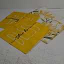 AVOIN colorlife Home Sweet Home Spring Summer Flowers Yellow Throw Pillow Covers, 18 x 18 Inch Cushion Case for Sofa Couch Set of 4