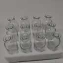 Peohud Set of 12 Glass Bud Vases, Clear Small Flower Vases, Decorative Glass Bottles Floral Vases for Home Decor, Wedding Reception, Party