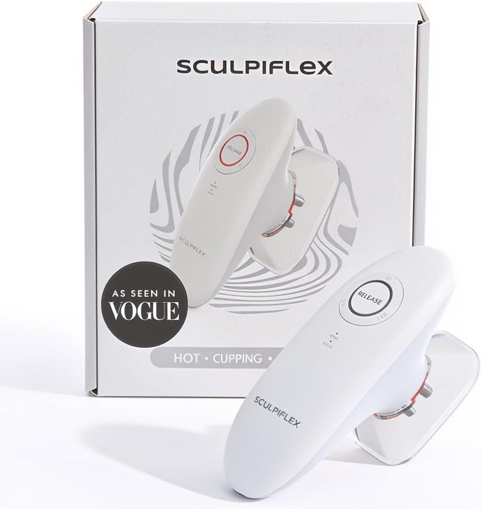 SCULPIFLEX - The Original Massage Tool to Help Improve Appearance of Firm Skin on Stomach and Thighs, Patented Technology, Gentle on Skin, Easy to Use, White
