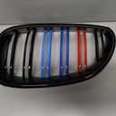 E60 Grille - Front Kidney Color Grill Compatible with 2003-2009 BMW 5 series 520i,523i,525i,528i,530i,535i,550i,Double Slats 2Pcs