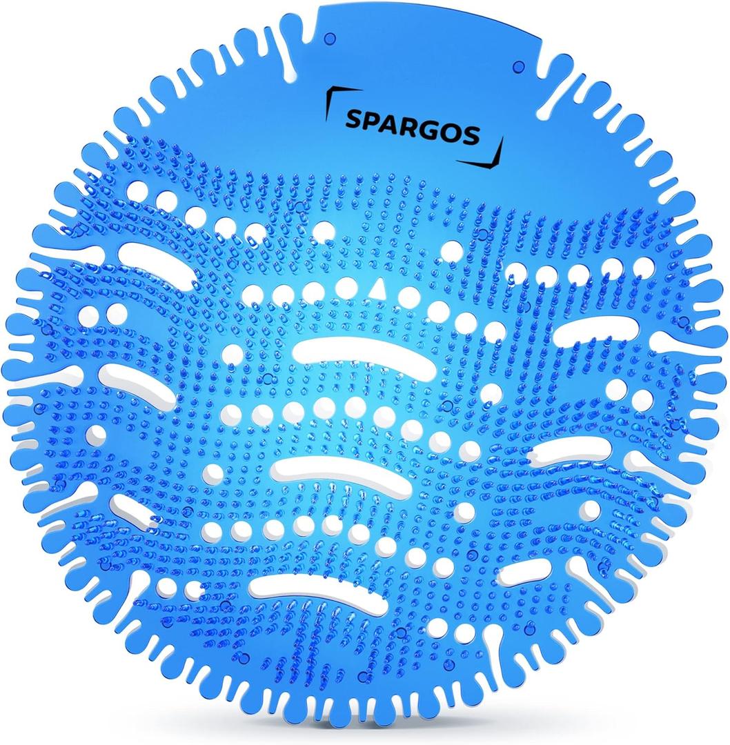 Urinal Screen Deodorizer (36 Pack) - Urinal Cakes Pads - Fresh 3d Wave Anti-Splash - Odor Protection for Toilets in Bathroom Restaurant Office Stadium School with Free Gloves - 36pcs Blue Ocean Breeze