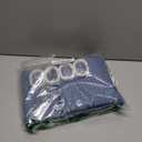 Gibelle Moonlight Blue Shower Curtain, Waffle Weave Textured Fabric Shower Curtain for Bathroom - Soft Cloth & Hotel Spa Luxury, Water Repellent, Machine Washable, 72X72, Moonlight Blue