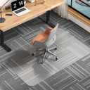 Office Chair Mat for Carpet, 55" X 36" X 0.09" Carpet Chair Mats, Clear and Thick Rolling Computer Chair Mat with Non-Slip Studded for Home and Office Low Pile Carpets