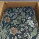 GENIMO 6x9 Washable Area Rug, Non-Slip Vintage Boho Floral Carpet, Soft Low-Pile Thin Living Room Rug for Bedroom, Dining Room, Nursery, Dark Green