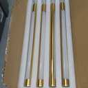 HOJOYRI Wireless Battery Operated Wall Sconces with Remote, Gold Rechargeable Led Wall Lights Set of Two, Cordless Dimmable Battery Powered Wall Lamp Decor for Bedroom Living Room, 3 Color, 28 Inch