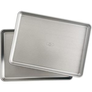 USA Pan Bakeware Half Sheet Pan, Set of 2 Baking Sheets, Aluminized Steel