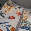 Beige Area Rug 6x9 Floral Washable Living Room Kitchen Boho Carpet Non Slip Low Pile Indoor Accent Lightweight Soft Throw Rug for Bedroom Office Dining Room Nursery Farmhouse