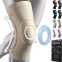 NEENCA Professional Knee Brace for Pain Relief, Medical Knee Support with Patella Pad & Side Stabilizers, Compression Knee Sleeve for Meniscus Tear, ACL, Joint Pain, Runner, Workout (Beige, Large)