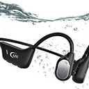 Bone Conduction Headphones Open Ear Waterproof Swimming Headphones Bluetooth 5.4 with Built-in MP3 Player 16G Memory Open Ear Sports Headset for Underwater Running Cycling and More Activities