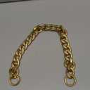 Syhood DIY Chunky Aluminum Purse Handle Bag Chain Gold Handbag Chain Charms Wild Punk Shoulder Strap Replacement with O Ring for Handbag Tote Underarm Bag Accessories Decoration (23.5")