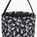 Halloween Trick or Treat Bucket - Candy Basket Tote Bag for Kids（Magic Hat - Pumpkin Grimace - Human Skeletont）