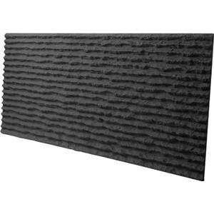 Art3dwallpanels Cement Texture 3D Wall Panels, 4-Pack Triangular Prism Design PU Wall Panels for Interior Wall Decor, 24" x 48", Cement Black