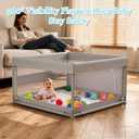 JINXIA 36x36 Inch Playpen for Babies and Toddlers, Soft & Skin-Safe Fabric