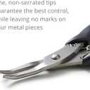Beaditive Bent Nose Pliers | Fine, Non-Serrated Tips | Jewelry Making, Beading, Crafting | Stainless Steel