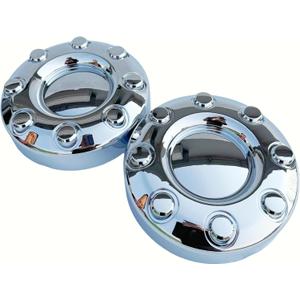 2pcs 2005-2017 F350 2WD Dually Pickup Truck Chrome Front Wheel Center Cap Replace 5C3Z1130SA