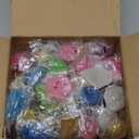 JOYIN 28 Packs Valentines Day Gifts for Kids, Glitter Mochi Squishy Toys with Hearts Funny Valentines Day Cards for Kid School Classroom Exchange Prize, Stress Relief Toy for Valentine Party Favor