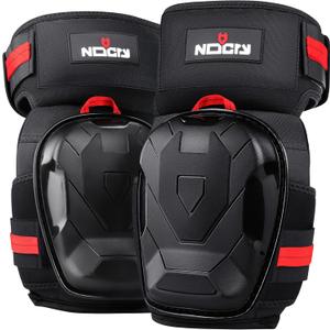 NoCry Professional Work Knee Pads for Men Construction with Ankle Support and Heavy Duty Anti-Slip Cap  Foam Cushion and Extra Thick Gel Padding  Reinforced Thigh & Shin Straps (Large / X-Large)